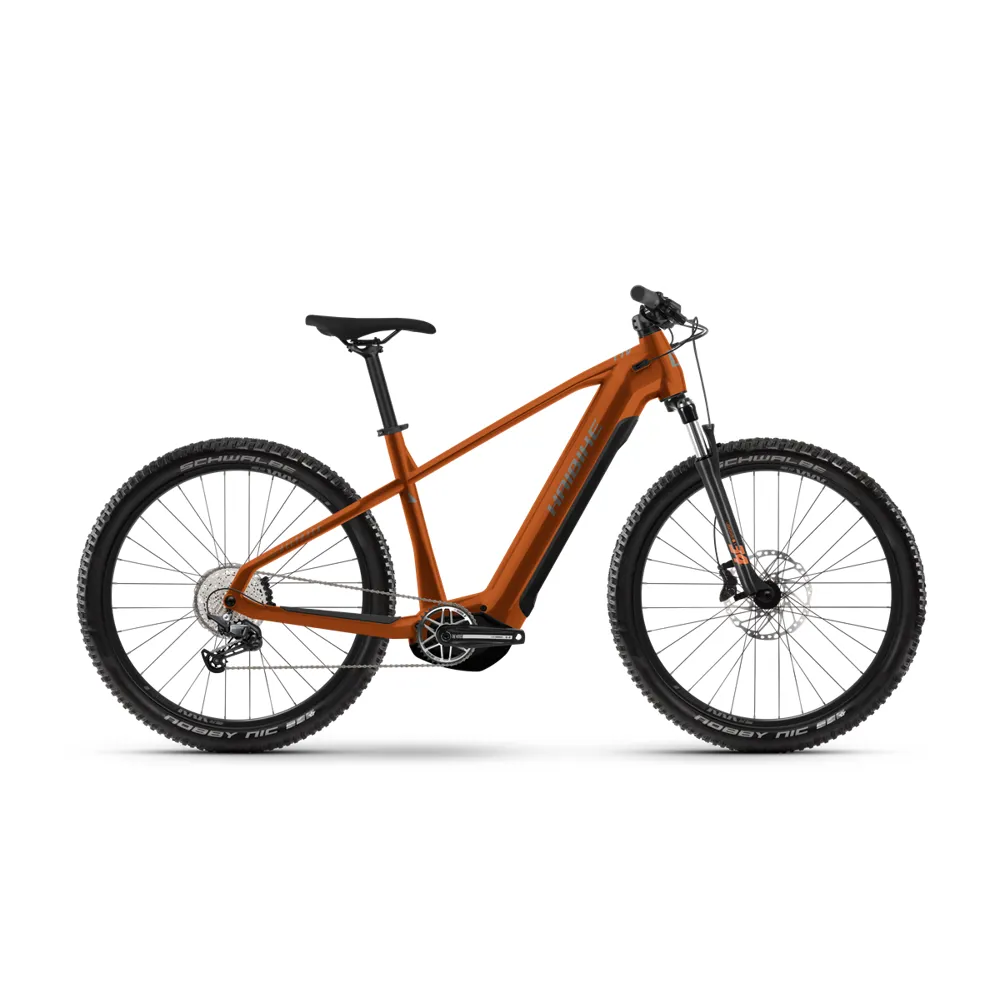 Haibike AllTrack 6 29er electric bike, photo from Leisure Lakes Bikes