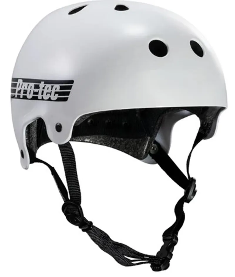 ProTec Old School Certified Helmet Gloss White-3