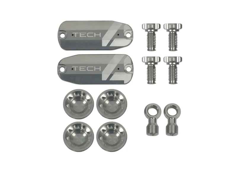 Hope Tech 4 E4 Custom Kit - Pair -  Silver