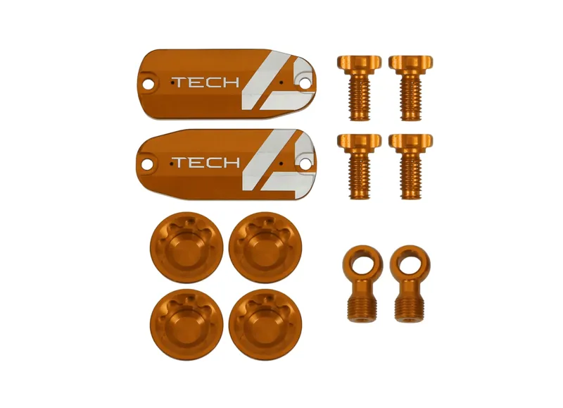 Hope Tech 4 E4 Custom Kit - Pair - Orange