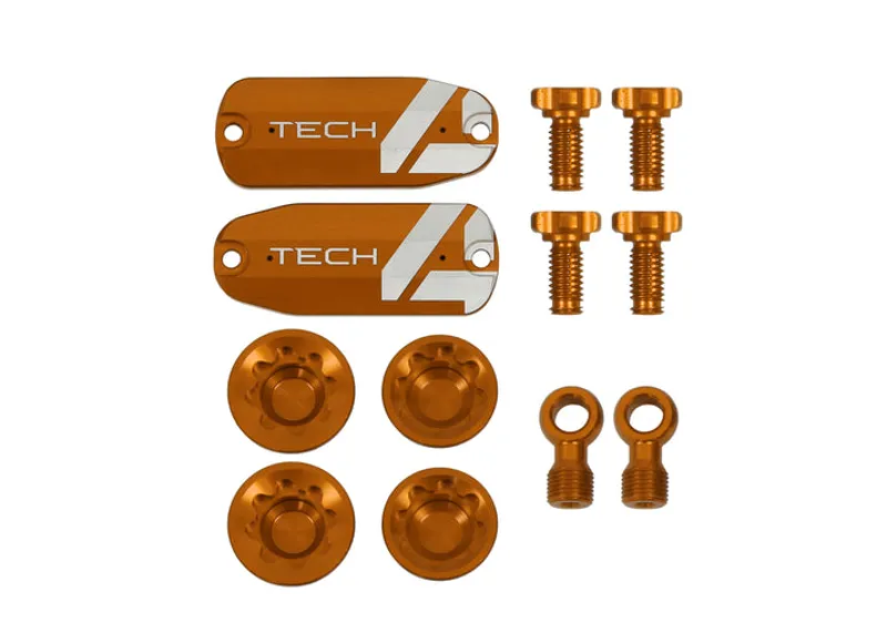 Hope Tech 4 V4 Custom Kit - Pair - Orange