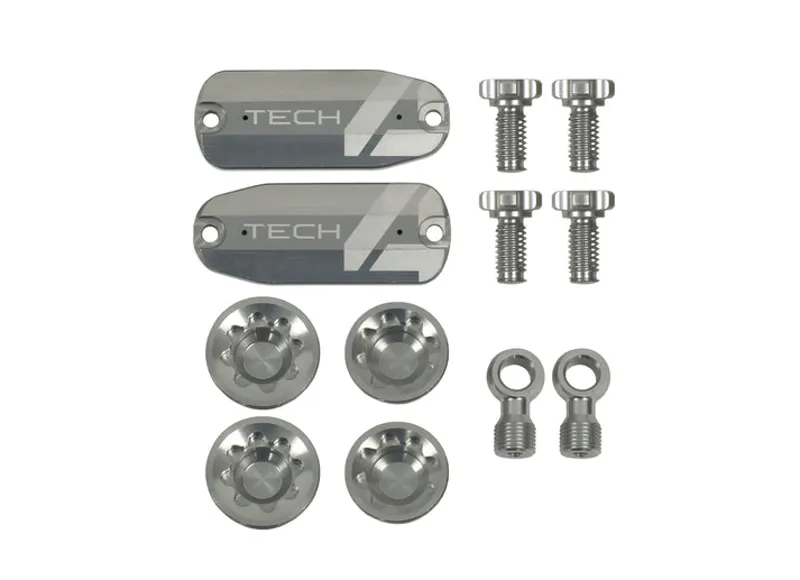 Hope Tech 4 V4 Custom Kit - Pair - Silver