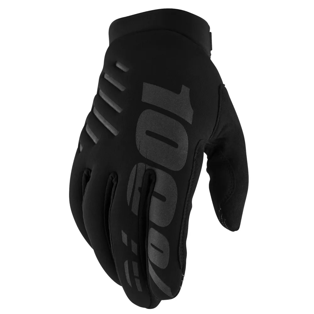 100 Percent 100 Percent Brisker Cold Weather MTB Gloves Black/Grey