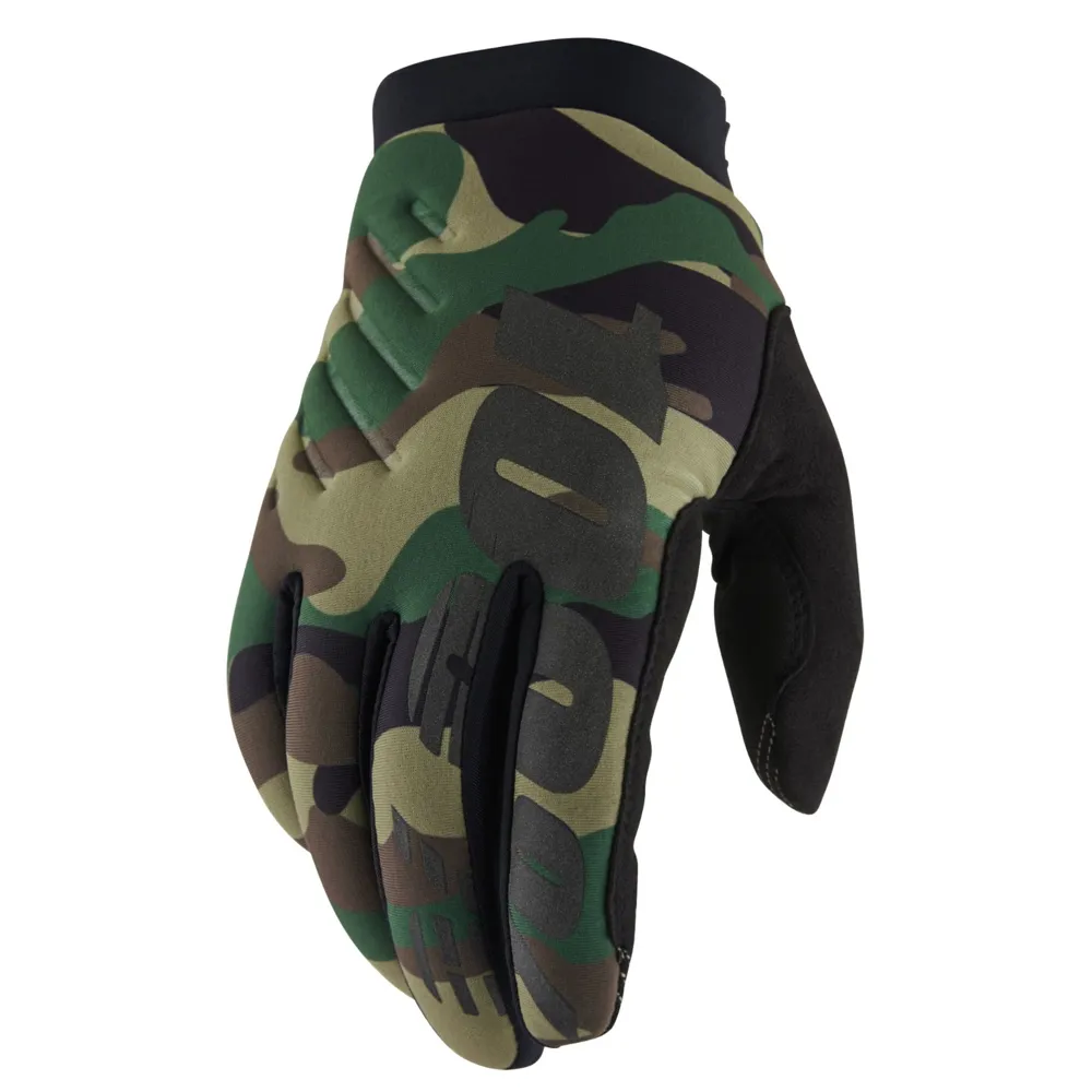 Image of 100 Percent Brisker Cold Weather MTB Gloves Camo/Black