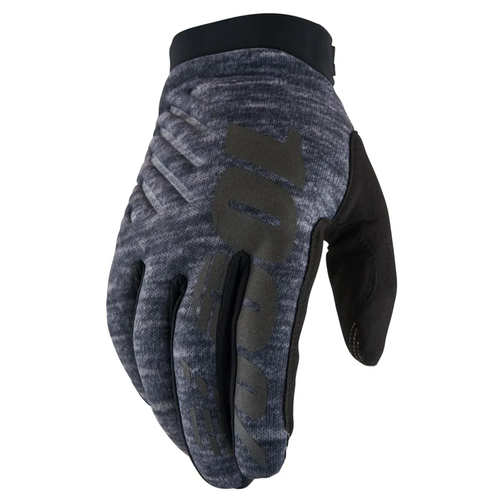 100 Percent 100 Percent Brisker Cold Weather MTB Gloves Heather Grey