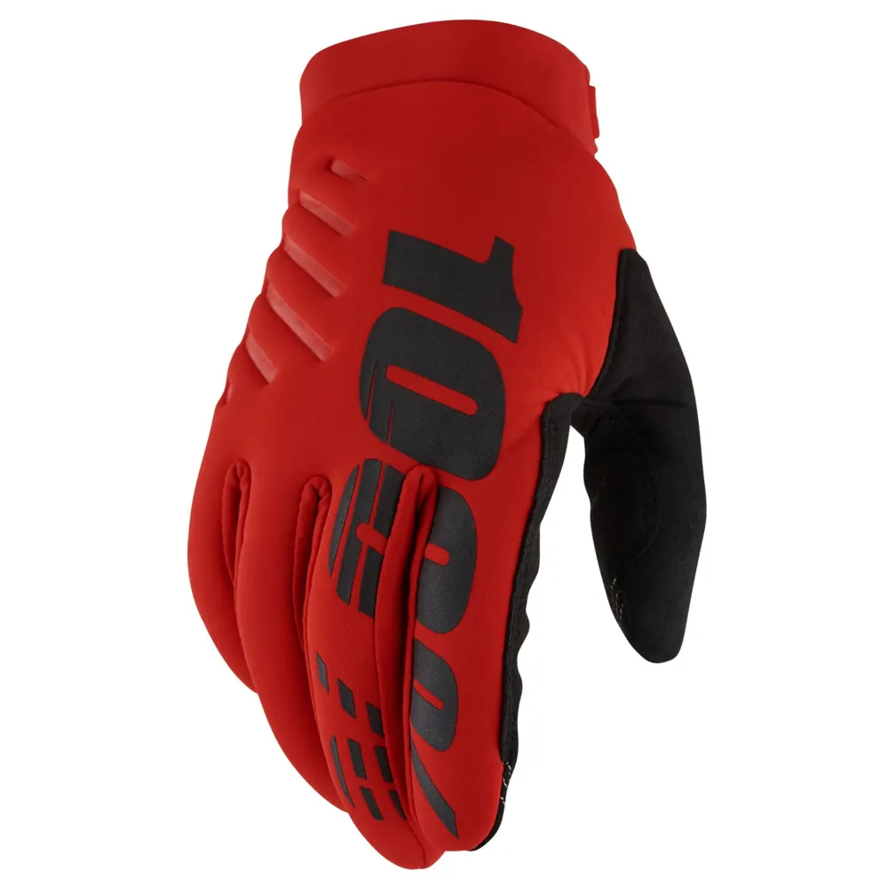 Image of 100 Percent Brisker Cold Weather MTB Gloves Red
