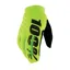 100 Percent Brisker Cold Weather Youth MTB Gloves Fluo Yellow/Black