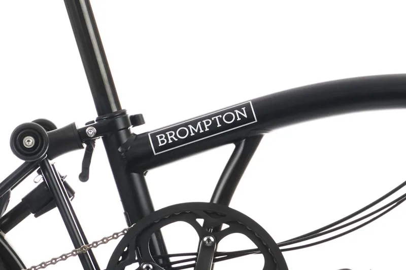 Brompton C Line High 6 Speed Folding Bike 2025 with Extended Seatpost Matt Black-4