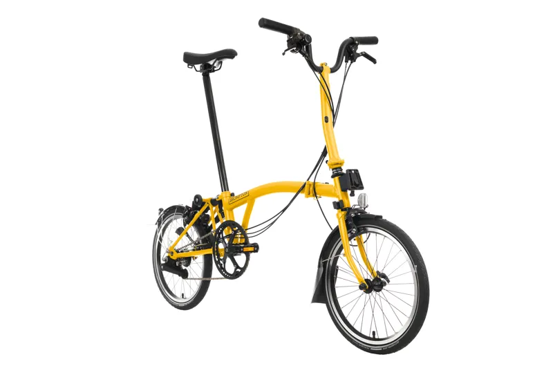 Brompton C Line Mid Bar 6 Speed Folding Bike 2025 Bumblebee Yellow-1