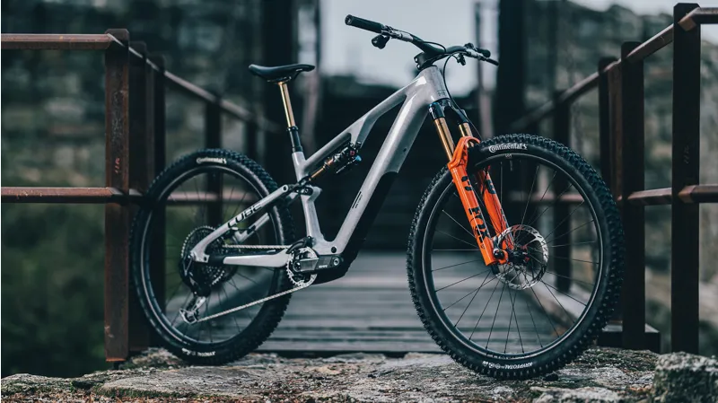 Cube Ams Hybrid One44 C68X Super TM 400X Electric Bike 2026 Fog Grey/Fibre-1