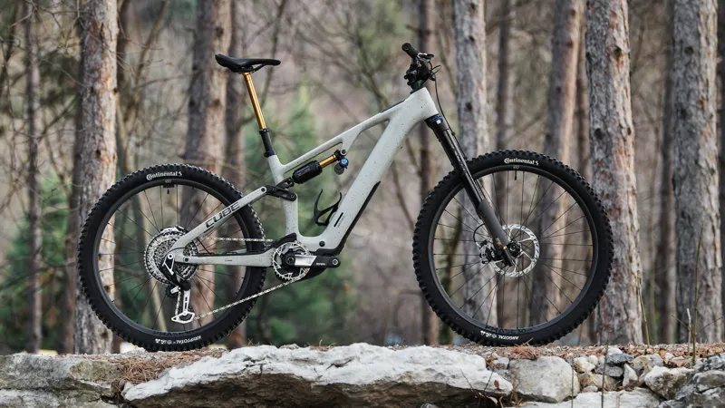 Cube Ams Hybrid One77 C62 Super TM 600X Electric Bike 2026 Reed Beige Grit/Orange-1