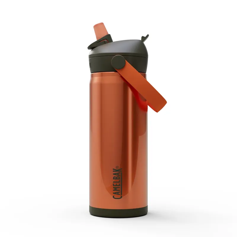 Camelbak Thrive Flip Straw Vacuum Insulated Stainless Steel Kids Bottle 16oz/ 470ml Rust/Desert Moss