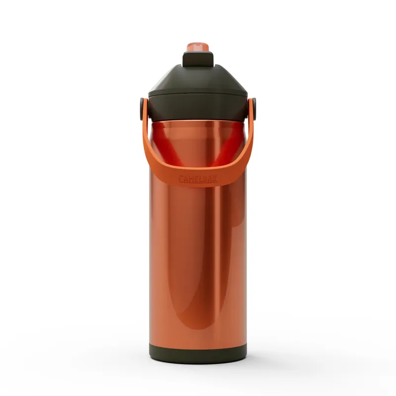 Camelbak Thrive Flip Straw Vacuum Insulated Stainless Steel Kids Bottle 16oz/ 470ml Rust/Desert Moss-1