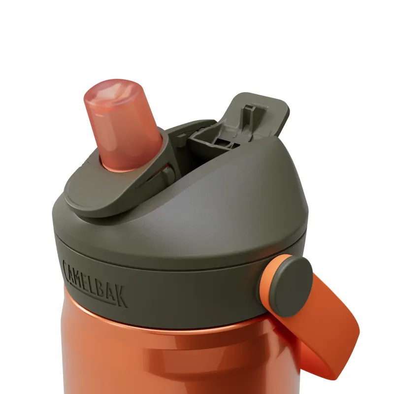 Camelbak Thrive Flip Straw Vacuum Insulated Stainless Steel Kids Bottle 16oz/ 470ml Rust/Desert Moss-2