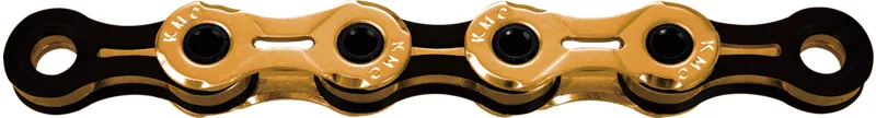 KMC X11-SL 11 Speed Waxed Chain 118 Links Ti-N Gold/Black