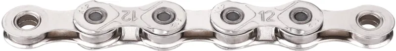 KMC X12 Speed Waxed Chain 126 Links Nickel plated Silver