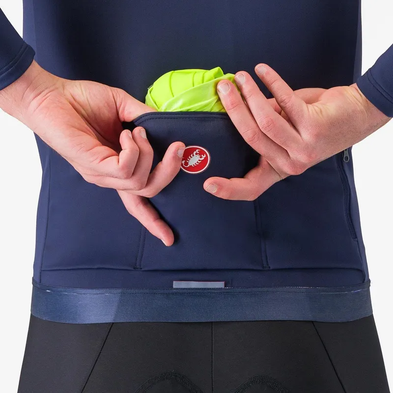 Castelli Ultra Rain Cape Electric Lime/Silver Reflex-3