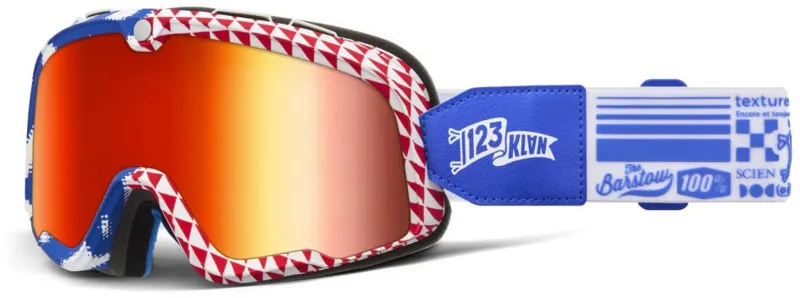 100 Percent Barstow Goggle / Mirror Red Lens 123 Klan