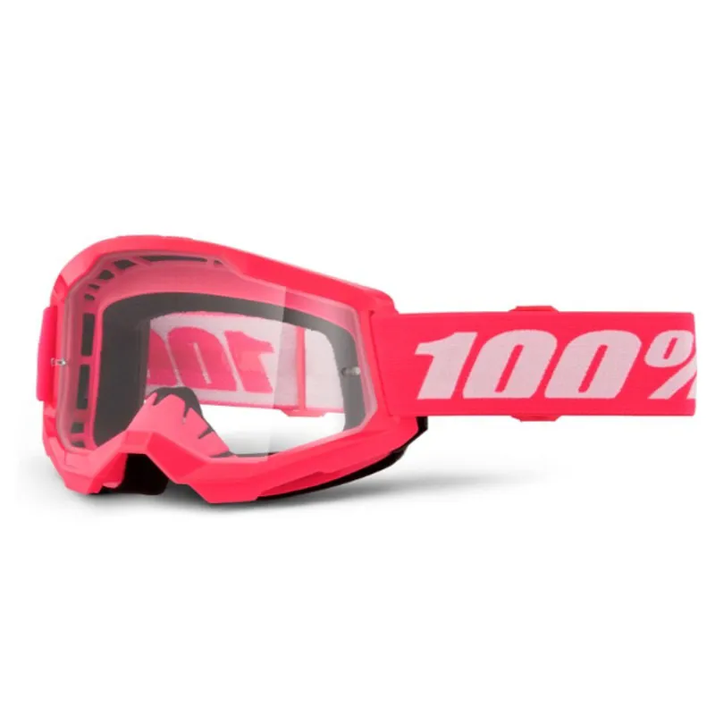 100 Percent Strata 2 Goggle / Clear Lens Pink