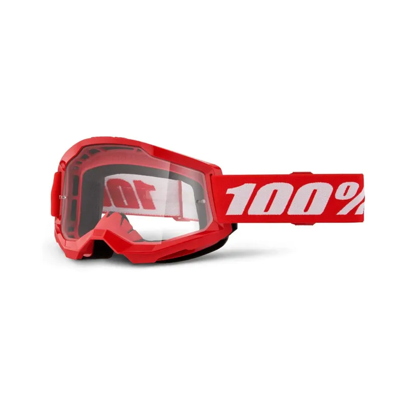 100 Percent Strata 2 Goggle Red/Clear Lens