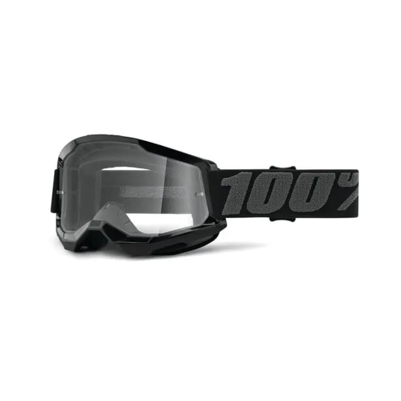 100 Percent Strata 2 Junior Goggle Black/Clear Lens
