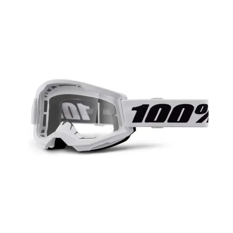 100 Percent Strata 2 Junior Goggle / Clear Lens White