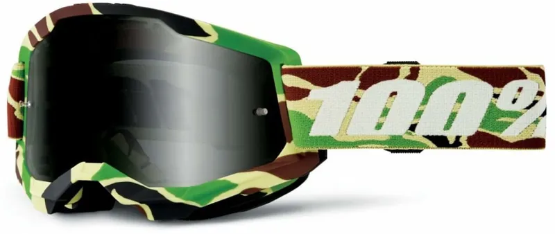 100 Percent Strata 2 Sand Goggle / Smoke Lens War Camo