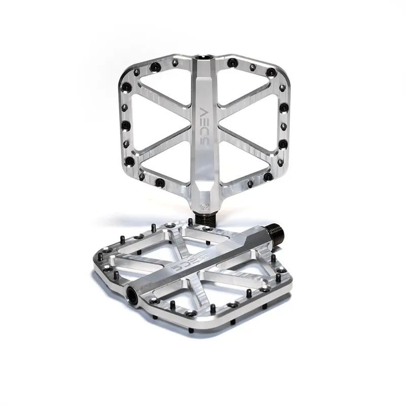 5Dev All Round 106x110mm MTB Pedals Raw Silver
