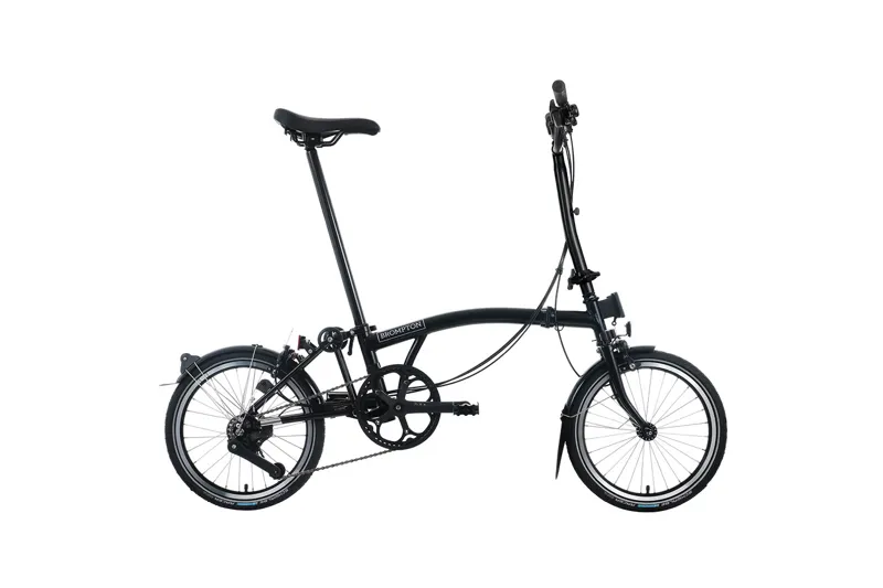 Brompton C Line 12 Speed High Bar Folding Bike 2026 Black-1