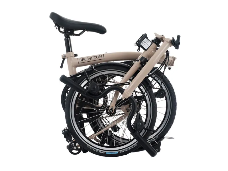 Brompton C Line 12 Speed High Bar Folding Bike 2026 Dune Sand-3