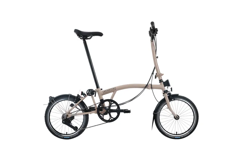 Brompton C Line 12 Speed High Bar Folding Bike 2026 Dune Sand-1