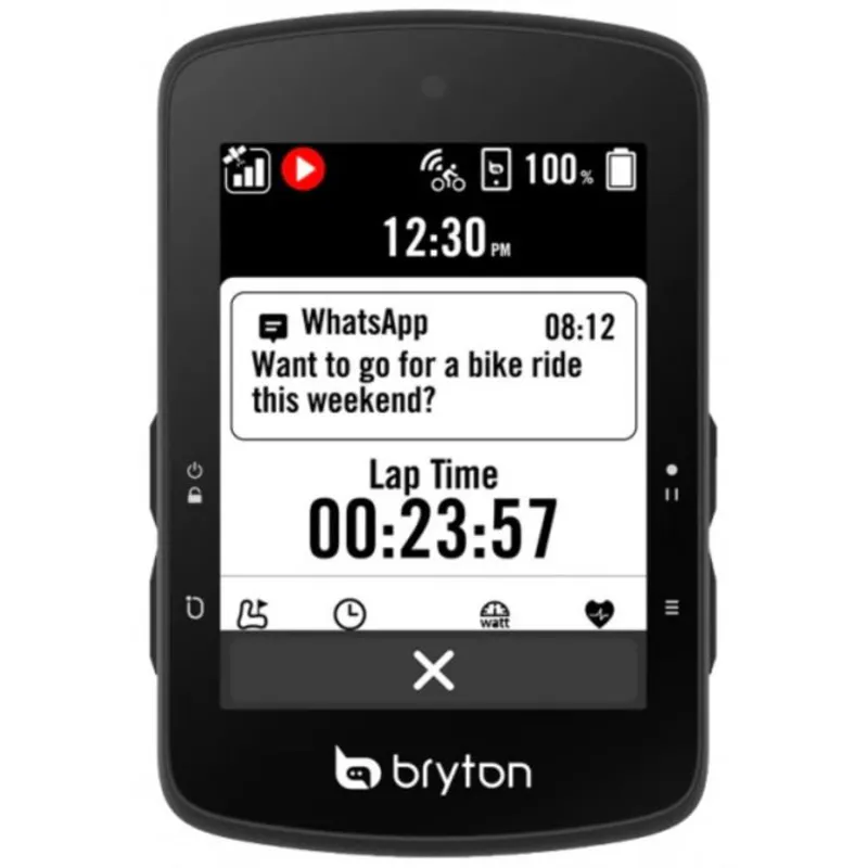 Bryton Rider S510E GPS Cycle Computer Only Black-4