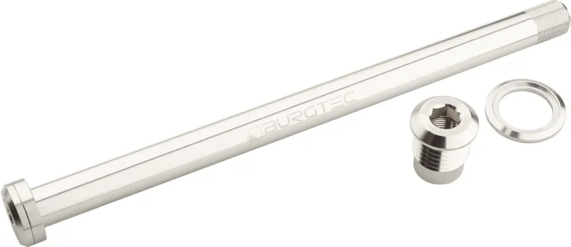 Burgtec 180mm x 12mm 1.00mm Pitch Rear Axle Rhodium Silver