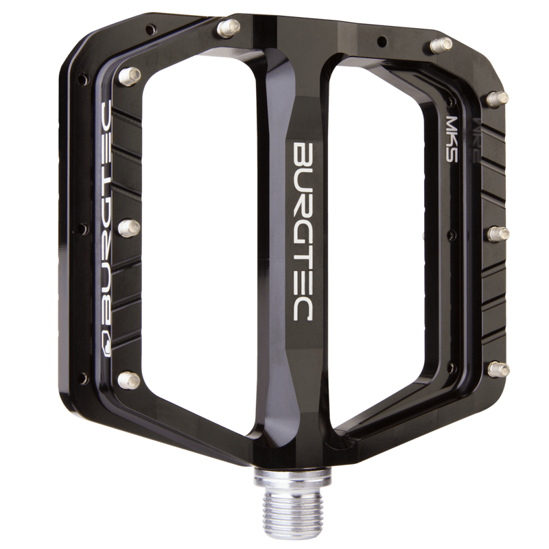 Burgtec Penthouse MK5 Flat Steel Pedal Black