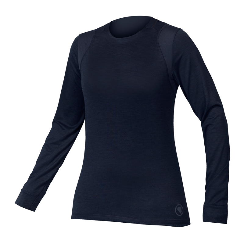 Endura Womens Singletrack Long Sleeve Jersey Midnight Navy
