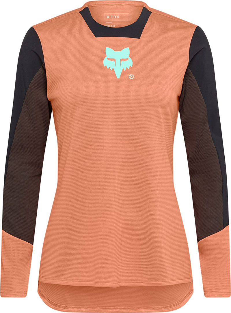 Fox Defend Elevated Long Sleeve Jersey Coral