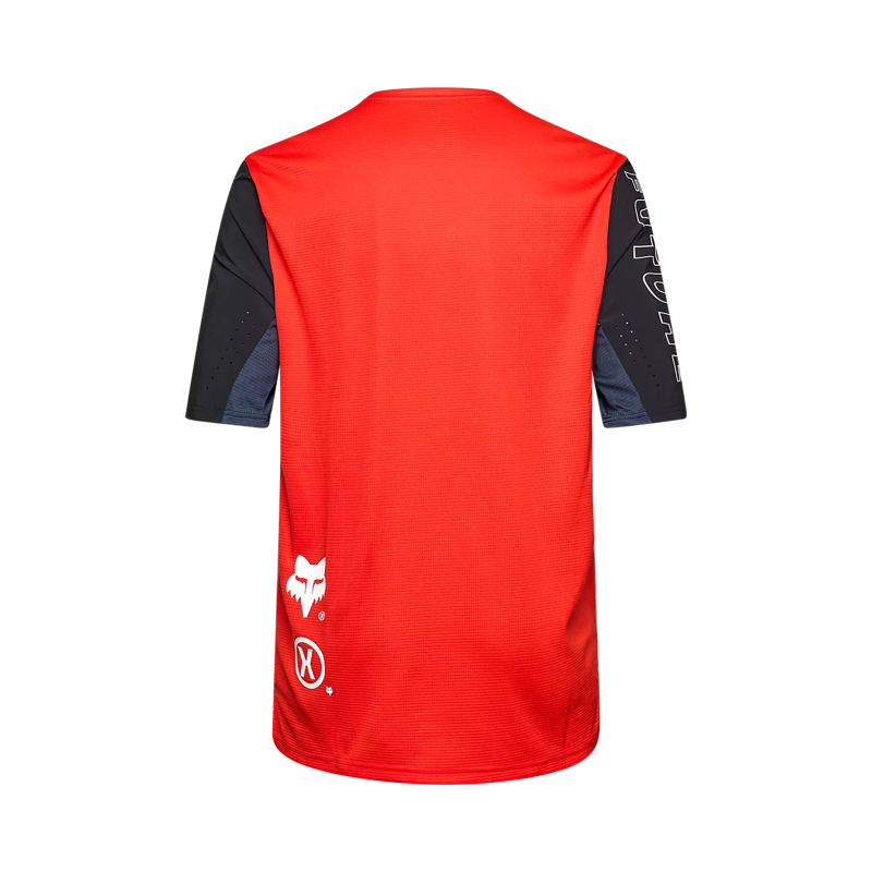 Fox Defend Elevated Short Sleeve Jersey Fluorescent Red-1