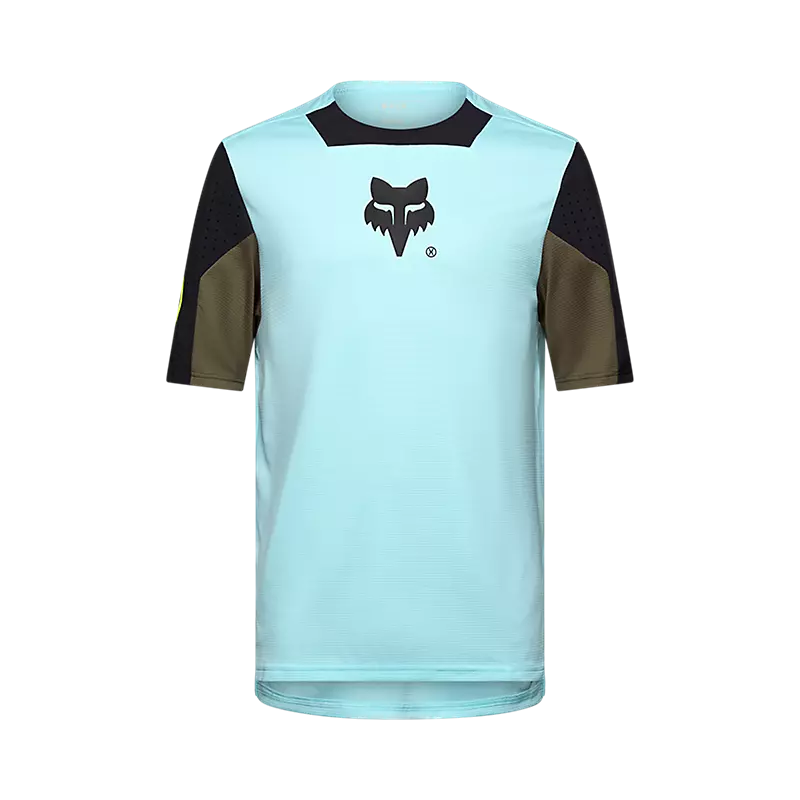 Fox Defend Elevated Short Sleeve Jersey Light Blue
