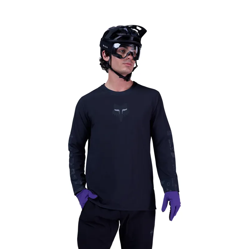 Fox Defend Lunar SE Long Sleeve Thermal Jersey Black-2