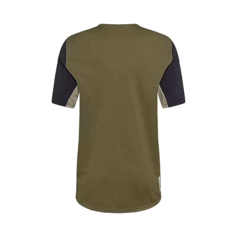 Fox Defend Short Sleeve Jersey Oil Green -1