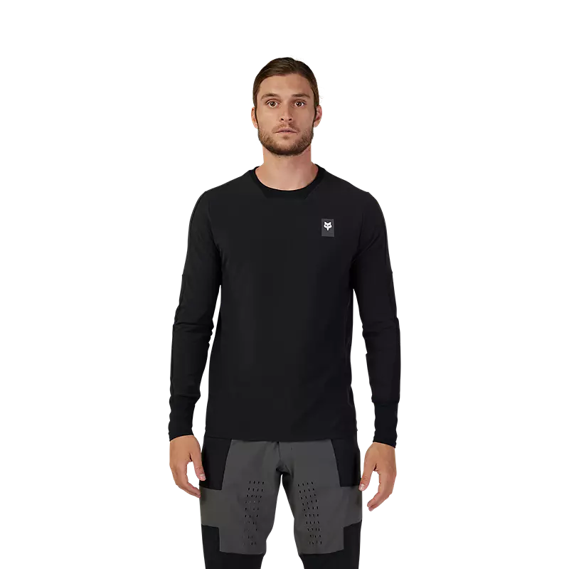 Fox Defend Thermal Long Sleeve Jersey Black-1