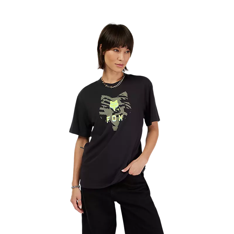 Fox Elevated Short Sleeve Tee Shirt Women Black-2