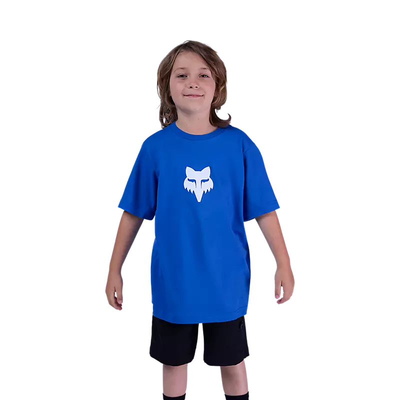 Fox Fox Legacy Youth Short Sleeve Tee Shirt Blue-2