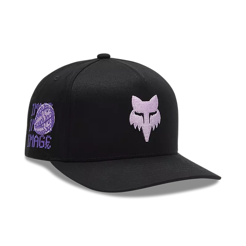 Fox Image Phantom Snapback Hat OS Black