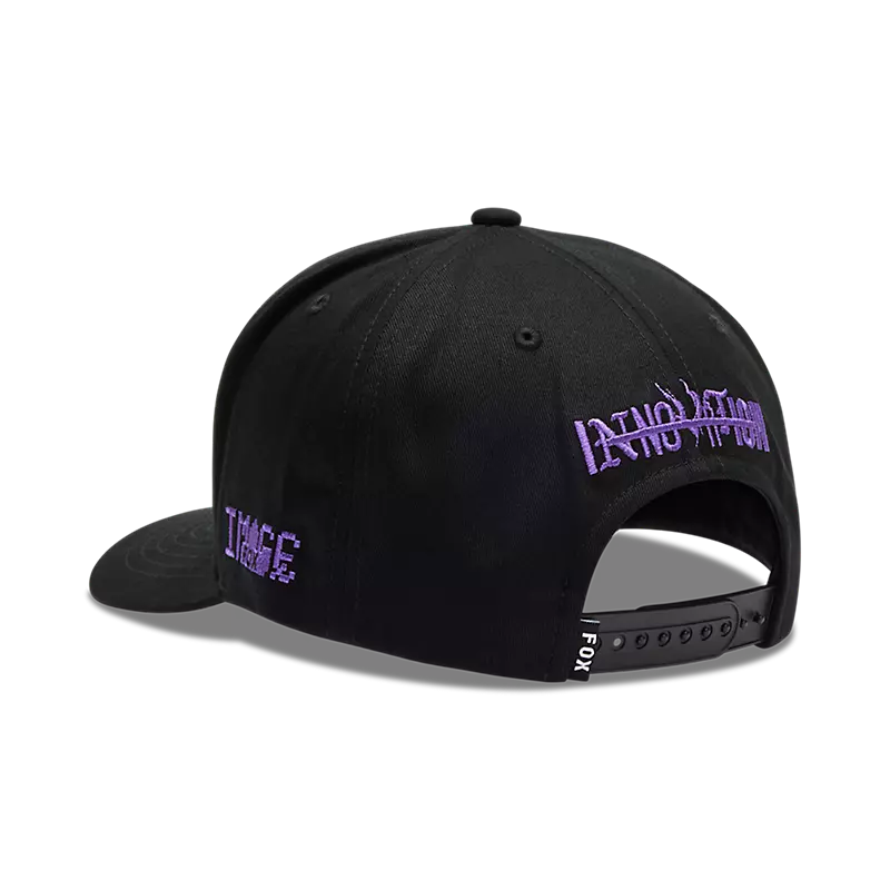 Fox Image Phantom Snapback Hat OS Black-1
