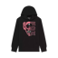 Fox Image Skull Fleece Youth Pullover Hoodie Black