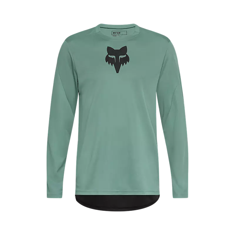 Fox Ranger Fox Head Long Sleeve Jersey Pine Green