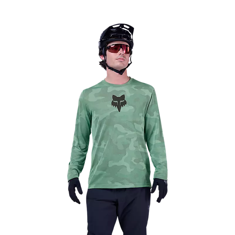 Fox Ranger Tru Dri Long Sleeve Jersey Pine Green-2