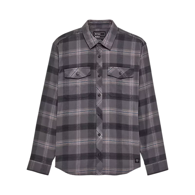 Fox Survivalist Core Flannel Long Sleeve Shirt Dark Shadow Grey