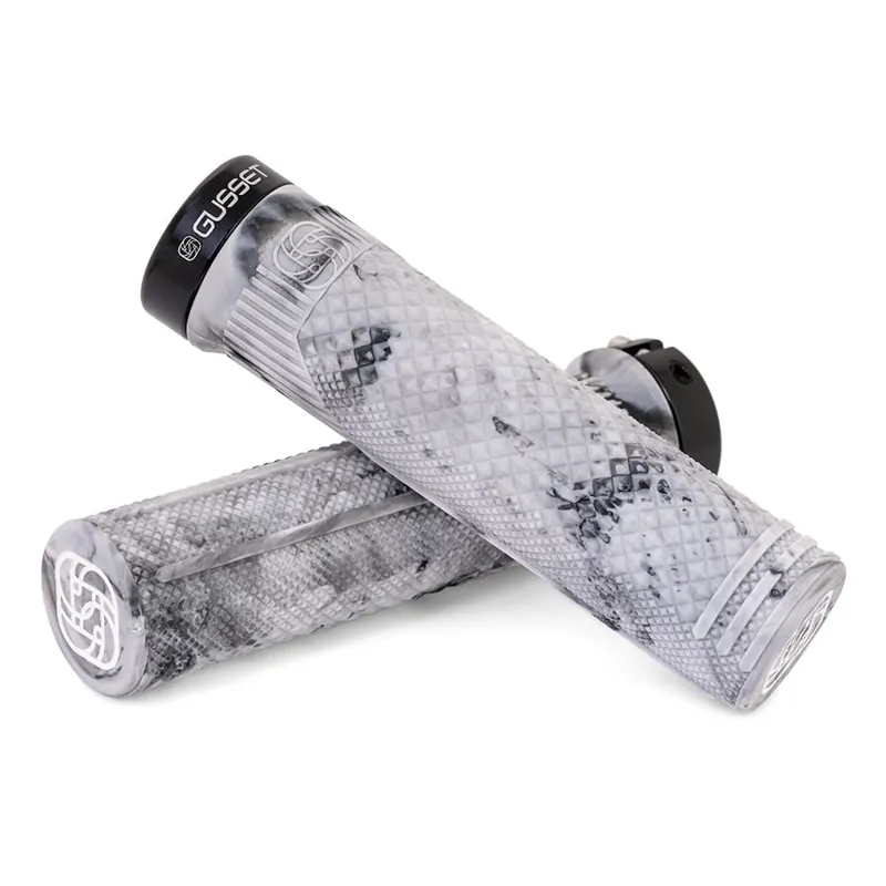 Gusset Matt Jones S2 Lock On Grips in Grey Marble